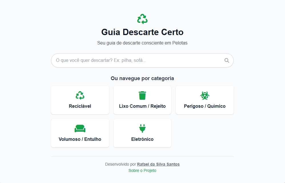 Guia Descarte Certo Pelotas Screenshot