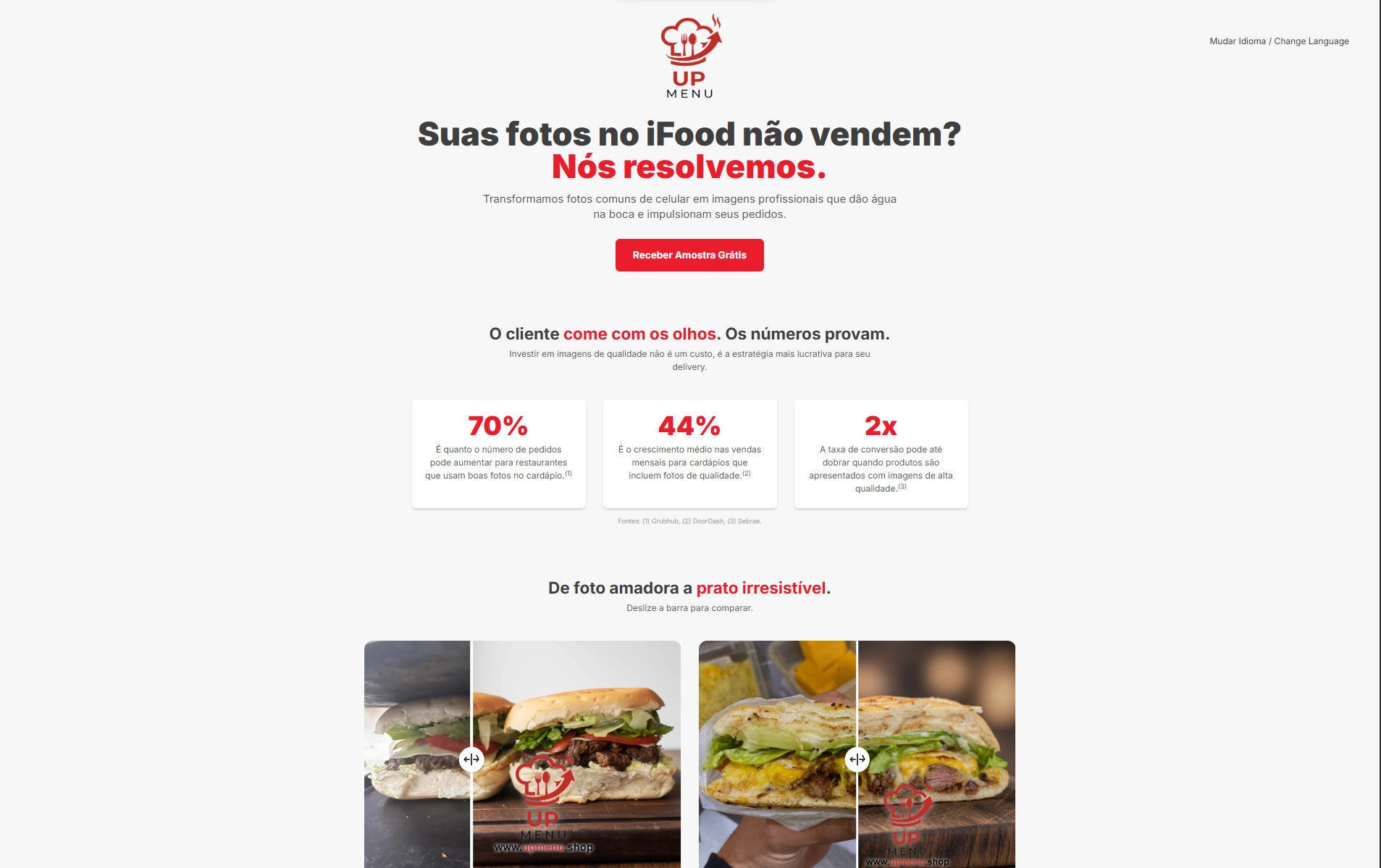 upmenu.shop Screenshot